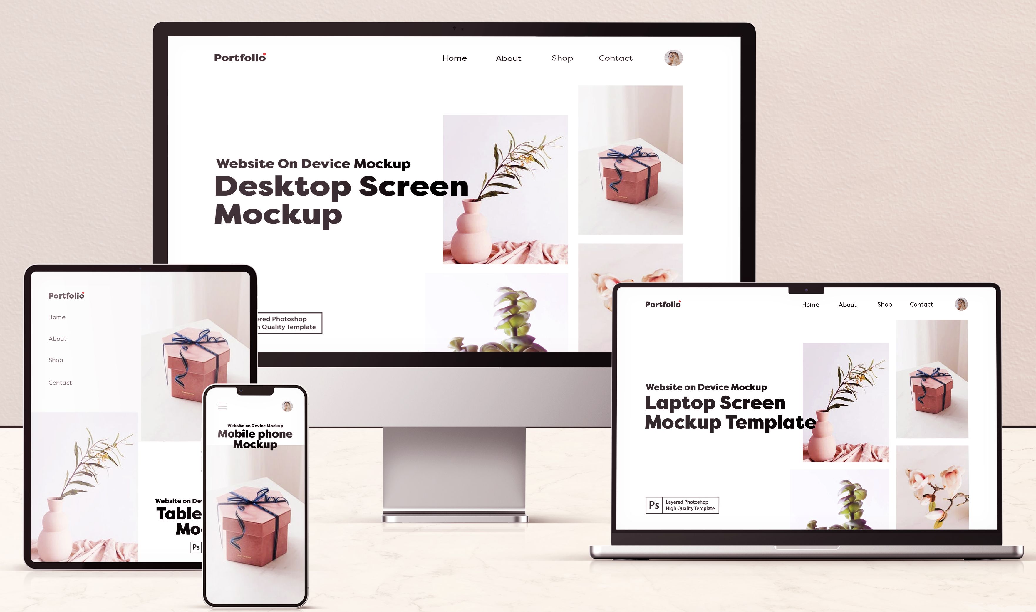 Multi device responsive mockup
